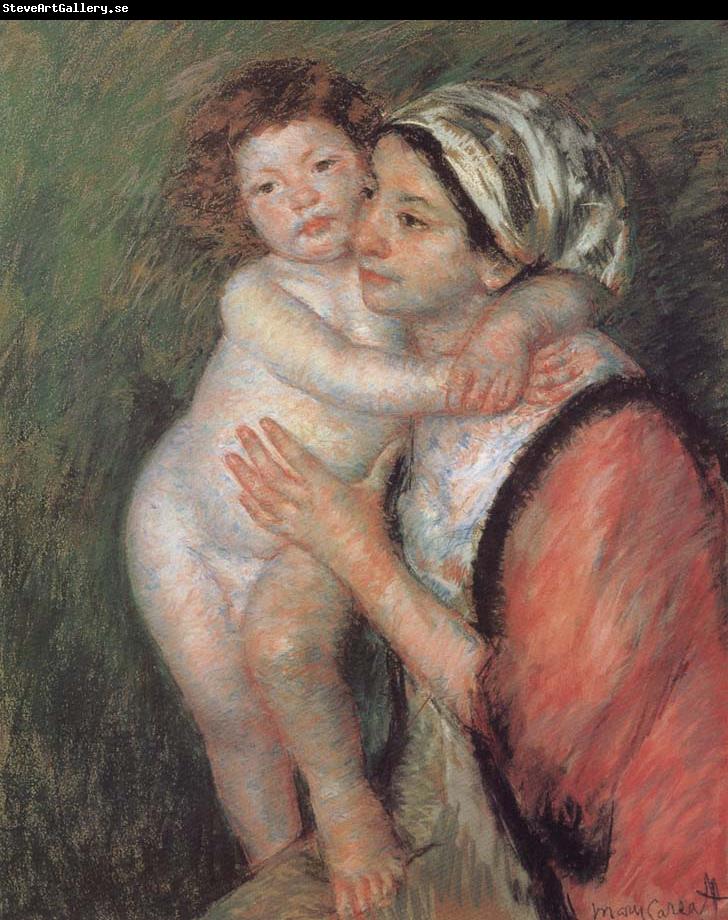 Mary Cassatt Mother and son